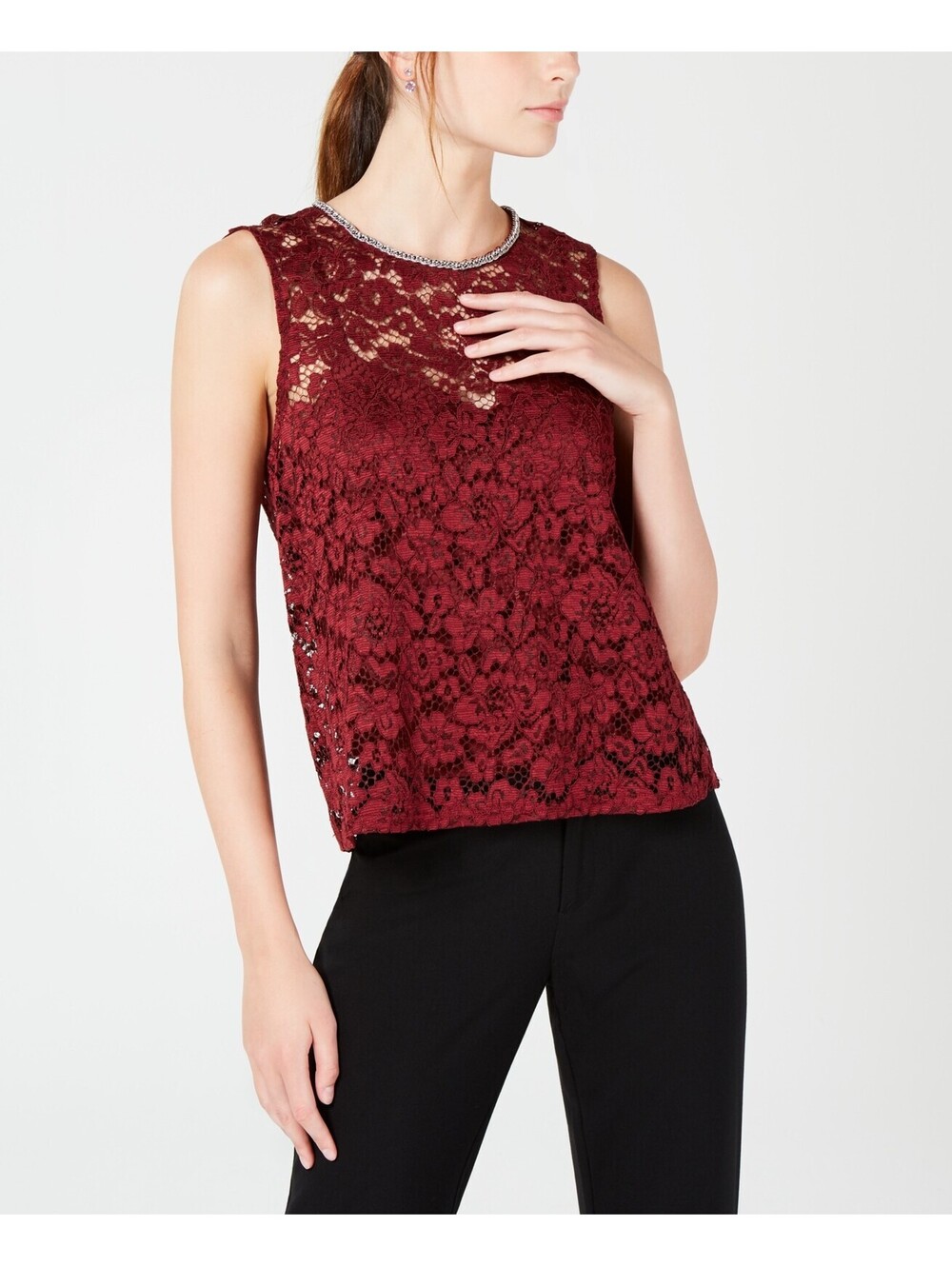 Xoxo Juniors Lace And Chain Top Size L
